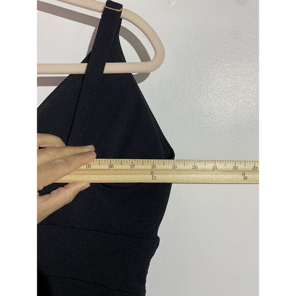 Boden Swimsuit 16-18 Black Arezzo V-neck Panel One Piece Resort Beach Vacation - Picture 14 of 16